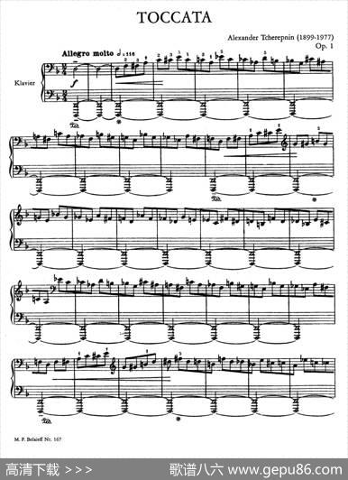 ToccataNo.1Op.1（第一托卡塔）|亚历山大·齐尔品