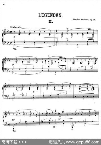LegendenOp.18（9首传奇·Ⅱ）|狄奥多·柯希纳