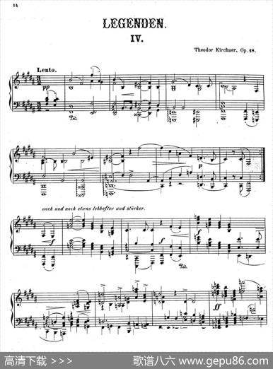 LegendenOp.18（9首传奇·Ⅳ）|狄奥多·柯希纳