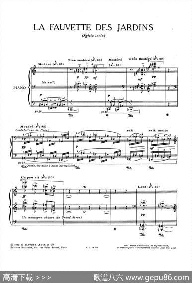 LaFauvettedesJardins（园林莺）|奥利维埃·梅西安