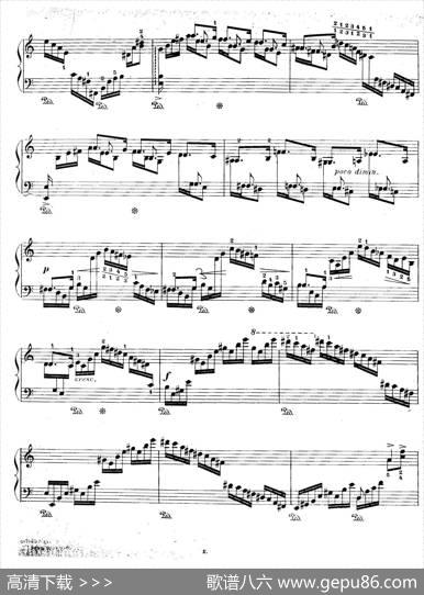 12EtudesForTheLeftHandOp.92No.1（12首为左手而作的钢琴练习曲）|莫里兹·莫什科夫斯基