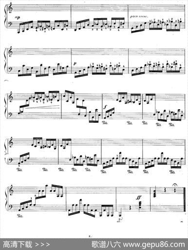 12EtudesForTheLeftHandOp.92No.2（12首为左手而作的钢琴练习曲）|莫里兹·莫什科夫斯基