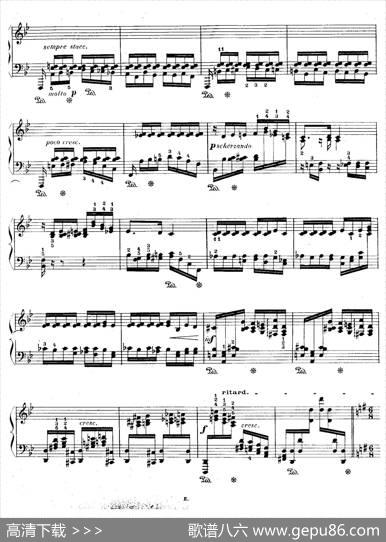 12EtudesForTheLeftHandOp.92No.5（12首为左手而作的钢琴练习曲）|莫里兹·莫什科夫斯基
