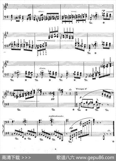 12EtudesForTheLeftHandOp.92No.5（12首为左手而作的钢琴练习曲）|莫里兹·莫什科夫斯基