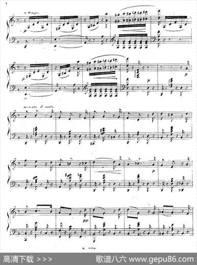 CanzonetteItalienneOp.36-5（意大利小歌曲）|西伊斯蒙德·塔尔贝格