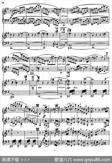 SymphonyNo.4ineMinorOp.98（e小调第四交响曲·双钢琴）|约翰内斯·勃拉姆斯