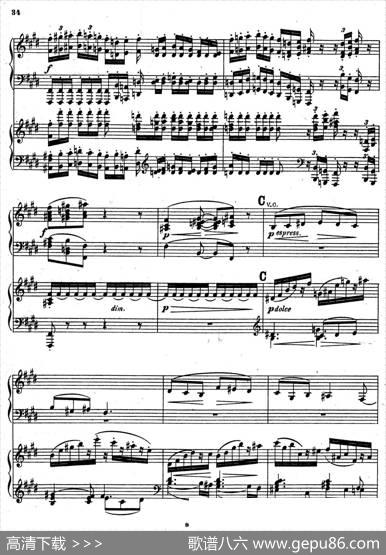 SymphonyNo.4ineMinorOp.98（e小调第四交响曲·双钢琴）|约翰内斯·勃拉姆斯