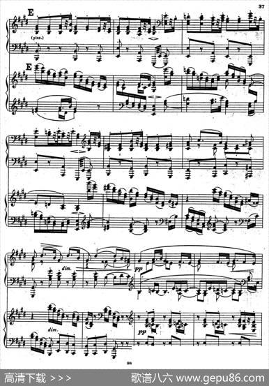 SymphonyNo.4ineMinorOp.98（e小调第四交响曲·双钢琴）|约翰内斯·勃拉姆斯