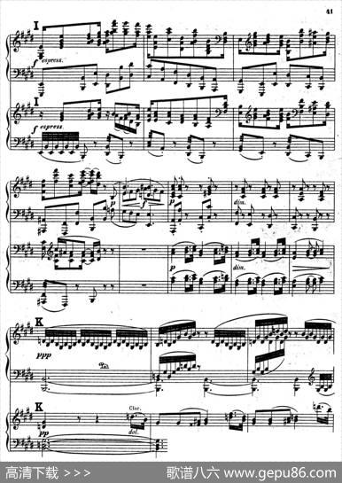 SymphonyNo.4ineMinorOp.98（e小调第四交响曲·双钢琴）|约翰内斯·勃拉姆斯