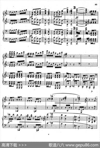 SymphonyNo.4ineMinorOp.98（e小调第四交响曲·双钢琴）|约翰内斯·勃拉姆斯