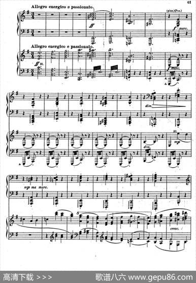 SymphonyNo.4ineMinorOp.98（e小调第四交响曲·双钢琴）|约翰内斯·勃拉姆斯