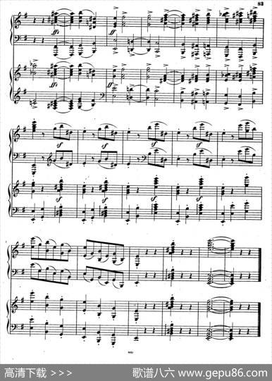 SymphonyNo.4ineMinorOp.98（e小调第四交响曲·双钢琴）|约翰内斯·勃拉姆斯