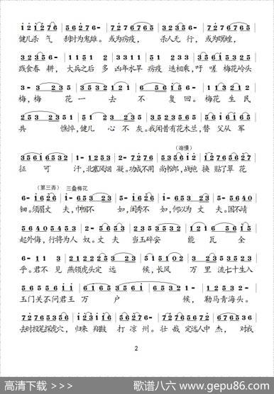 梅花三弄（古曲、赵荣先廖光明整理版）