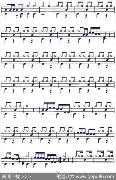架子鼓谱：应用乐曲集《西班牙斗牛士》