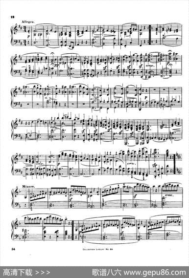 StringQuartetNo.3inDMajorOp.18-3（D大调第三弦乐四重奏·钢琴独奏版）|路德维希·冯·贝多