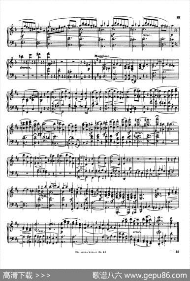 StringQuartetNo.3inDMajorOp.18-3（D大调第三弦乐四重奏·钢琴独奏版）|路德维希·冯·贝多