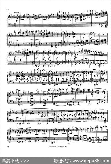 StringQuartetNo.3inDMajorOp.18-3（D大调第三弦乐四重奏·钢琴独奏版）|路德维希·冯·贝多