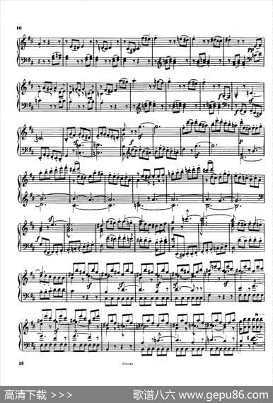 StringQuartetNo.3inDMajorOp.18-3（D大调第三弦乐四重奏·钢琴独奏版）|路德维希·冯·贝多