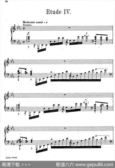 SixEtudesOp.23（6首练习曲·Ⅳ）|安东·鲁宾斯坦