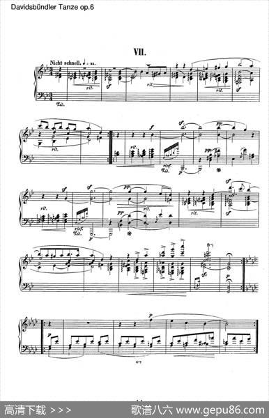 DavidsbundlerTanzeOp.6（大卫同盟舞曲）|罗伯特·舒曼
