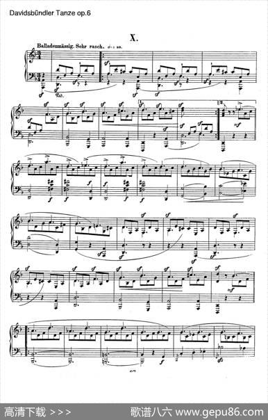 DavidsbundlerTanzeOp.6（大卫同盟舞曲）|罗伯特·舒曼