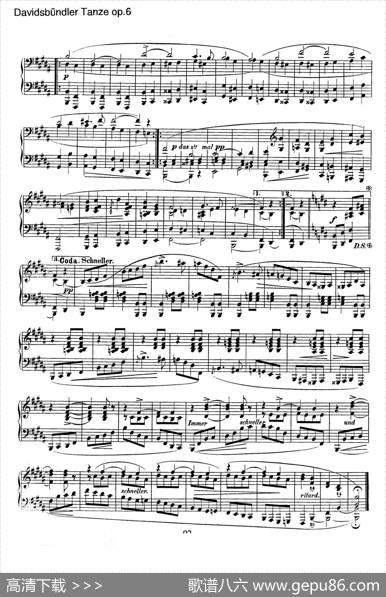 DavidsbundlerTanzeOp.6（大卫同盟舞曲）|罗伯特·舒曼
