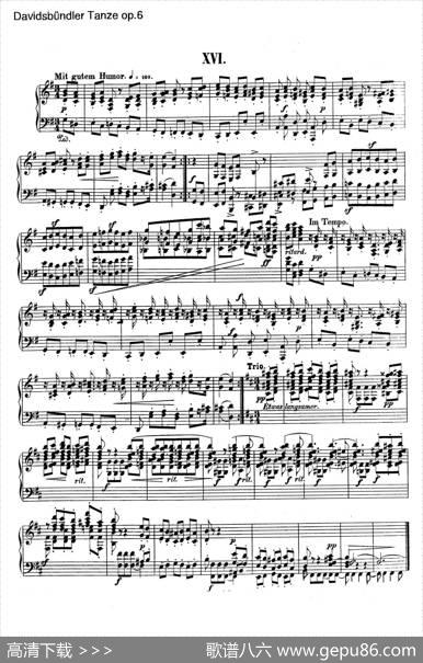 DavidsbundlerTanzeOp.6（大卫同盟舞曲）|罗伯特·舒曼