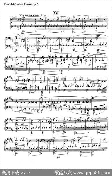 DavidsbundlerTanzeOp.6（大卫同盟舞曲）|罗伯特·舒曼