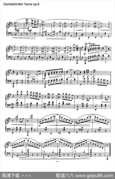 DavidsbundlerTanzeOp.6（大卫同盟舞曲）|罗伯特·舒曼