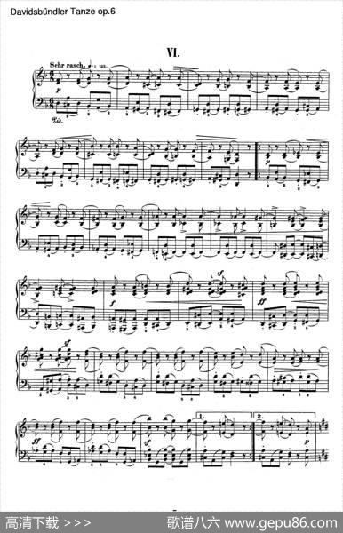 DavidsbundlerTanzeOp.6（大卫同盟舞曲）|罗伯特·舒曼