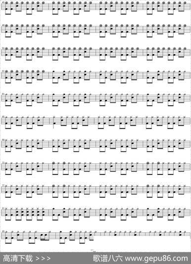 爵士鼓谱：VanHalen-Ain'ttalkin''boutlove