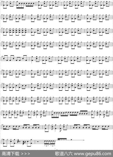 爵士鼓谱：VanHalen-Ain'ttalkin''boutlove