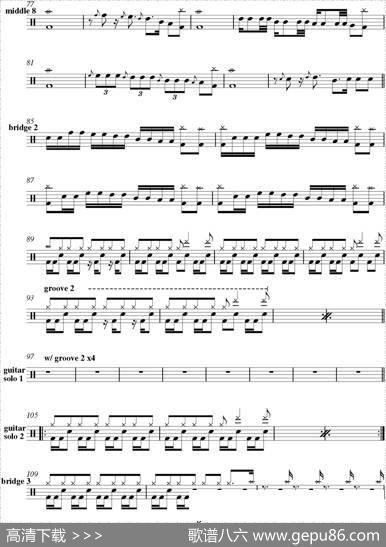 爵士鼓谱：IronMaiden-Hallowedbethyname