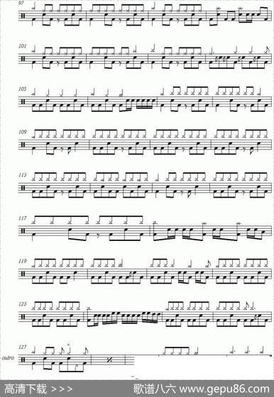 爵士鼓谱：FooFighters-Learntofly