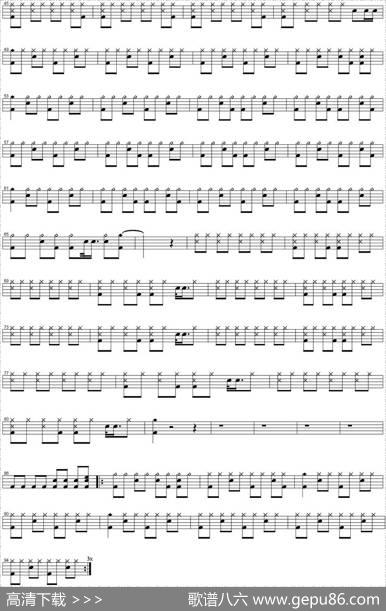 爵士鼓谱：BryanAdams-Runtoyou