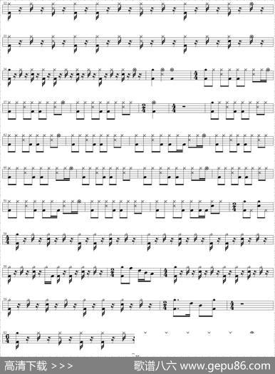 爵士鼓谱：BryanAdams-Pleaseforgiveme