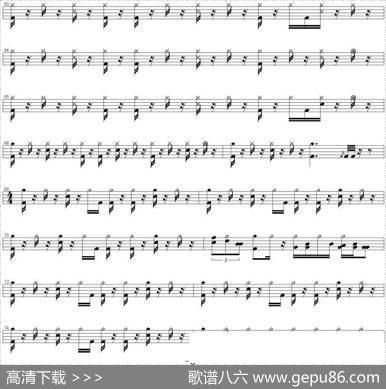 爵士鼓谱：BryanAdams-Pleaseforgiveme