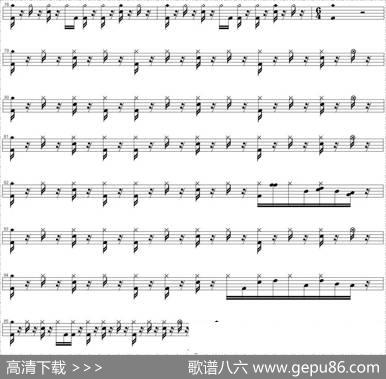 爵士鼓谱：BryanAdams-Pleaseforgiveme