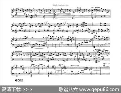 SuitePourLePianoOp.8（钢琴组曲·Ⅰ）|达律斯·米约