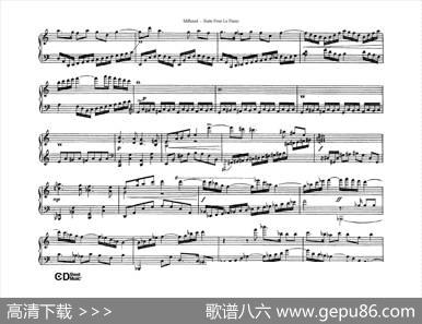 SuitePourLePianoOp.8（钢琴组曲·Ⅱ）|达律斯·米约