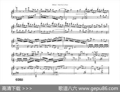 SuitePourLePianoOp.8（钢琴组曲·Ⅱ）|达律斯·米约