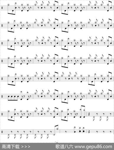 爵士鼓谱：BlackSabbath-Warpigs