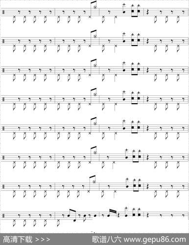 爵士鼓谱：BlackSabbath-Warpigs
