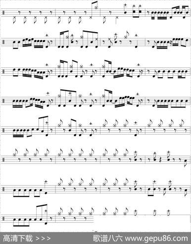 爵士鼓谱：BlackSabbath-Warpigs