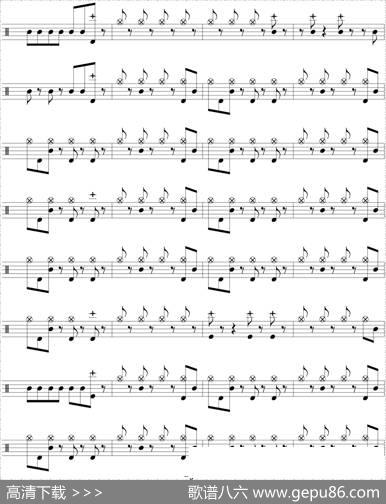 爵士鼓谱：BlackSabbath-Warpigs