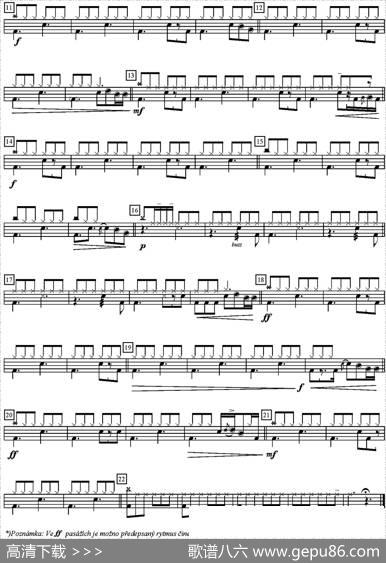 爵士鼓谱：AvrilLavigne-I'mwithyou
