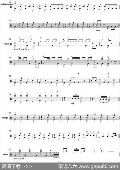 爵士鼓谱：Chicago-allthatjazz