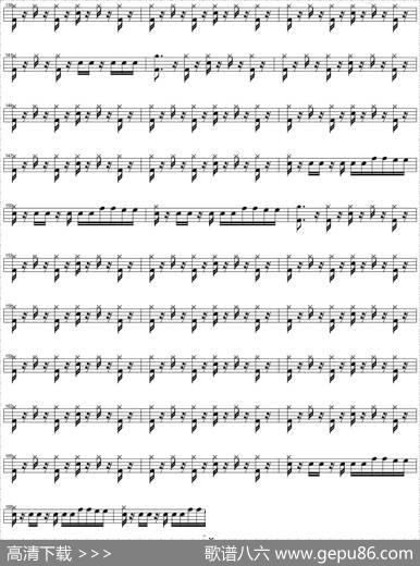 爵士鼓谱：Aerosmith-Cryin