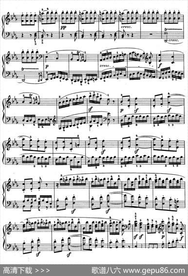 PianoSonatainEs-durOp.27-1（降E大调第十三钢琴奏鸣曲）|路德维希·冯·贝多芬
