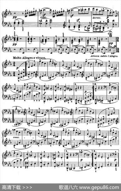 PianoSonatainEs-durOp.27-1（降E大调第十三钢琴奏鸣曲）|路德维希·冯·贝多芬